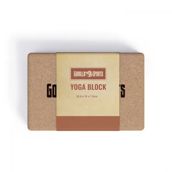 Gorilla Sports Joga kocka z korku
