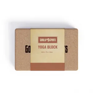 Gorilla Sports Joga kocka z korku