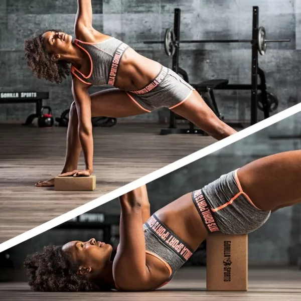 Gorilla Sports Joga kocka z korku