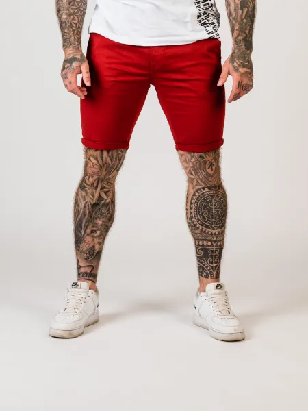 Pánske kraťasy CIPO & BAXX CK272 BURGUNDY Farba: Červená, Konfekčná veľkosť: W38