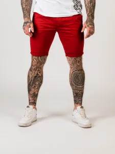 Pánske kraťasy CIPO & BAXX CK272 BURGUNDY Farba: Červená, Konfekčná veľkosť: W38
