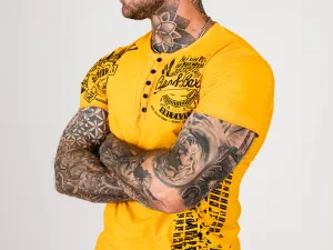 Pánske tričko CIPO & BAXX CT789 MUSTARD Farba: Žltá, Konfekčná veľkosť: L