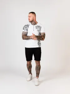 Pánske tričko CIPO & BAXX CT789 WHITE Farba: Biela, Konfekčná veľkosť: M