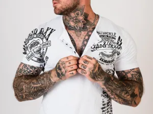 Pánske tričko CIPO & BAXX CT789 WHITE Farba: Biela, Konfekčná veľkosť: M