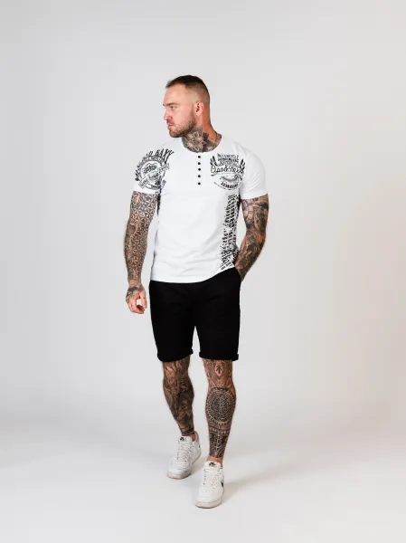 Pánske tričko CIPO & BAXX CT789 WHITE Farba: Biela, Konfekčná veľkosť: M
