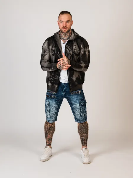 Pánske kraťasy CIPO & BAXX CK295 BLUE Farba: Modrá, Konfekčná veľkosť: W29