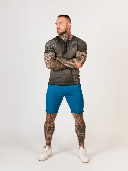 Pánske kraťasy CIPO & BAXX CK272 SAXEBLUE Farba: Modrá, Konfekčná veľkosť: W33