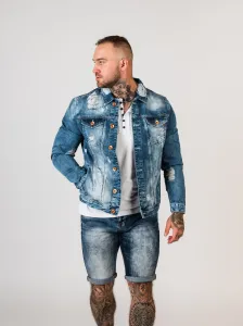 Pánska bunda CIPO & BAXX CJ291 BLUE Farba: Modrá, Konfekčná veľkosť: M