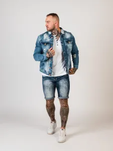Pánska bunda CIPO & BAXX CJ291 BLUE Farba: Modrá, Konfekčná veľkosť: M