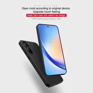 Nillkin Super Frosted Kryt pre Samsung Galaxy A35 5G, Čierny