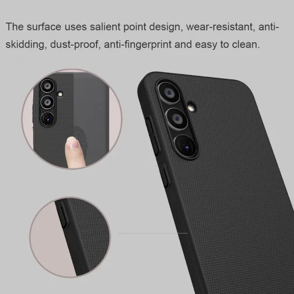 Nillkin Super Frosted Kryt pre Samsung Galaxy A35 5G, Čierny