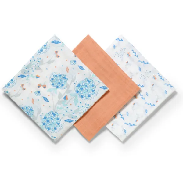 Mušelínové plienky BabyOno Supersoft oranžové 3 kusy