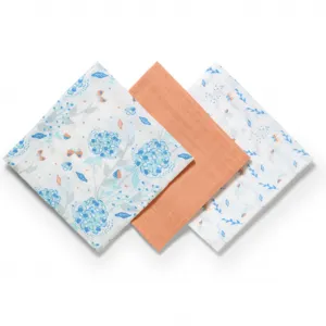 Mušelínové plienky BabyOno Supersoft oranžové 3 kusy