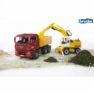 Bruder Nákladné auto MAN TGA s bagrom Liebherr, 1:16, 73 x 18,5 x 23 cm