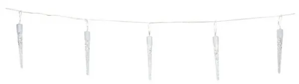 DekorStyle Vánoční světelný LED řetěz Icicle 570 cm studená bílá