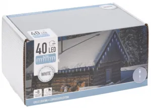 DekorStyle Vánoční světelný LED řetěz Icicle 570 cm studená bílá