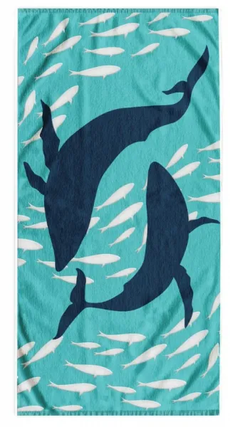 DECOKING - Luxusná plážová osuška DOLPHIN