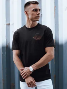 Trendy tričko s krátkym rukávom pre pánov čierne