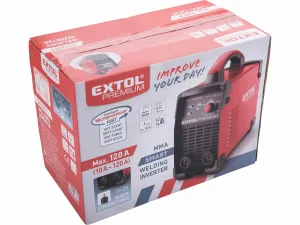 EXTOL PREMIUM 8896024 Invertor zvárací 10-120A, príkon 2,4kW, 53V, MMA