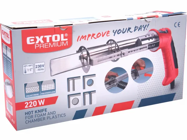 EXTOL PREMIUM 8894570 Nôž na polystyrén, 220W, max. 450˚C