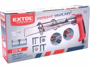 EXTOL PREMIUM 8894570 Nôž na polystyrén, 220W, max. 450˚C