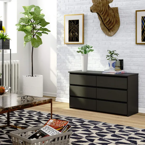 Ak furniture Komoda CL6 100 cm grafitově šedá