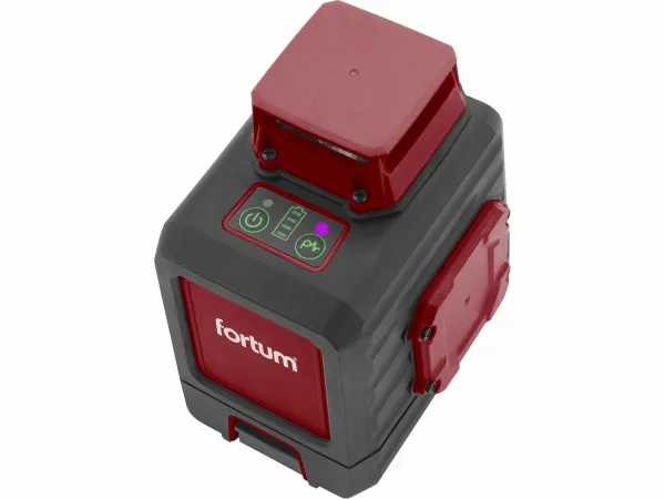 FORTUM 4780214 Laser líniový, krížový samonivelačný, zelený, 2D(1H360+1V360), Li-ion akumulátor