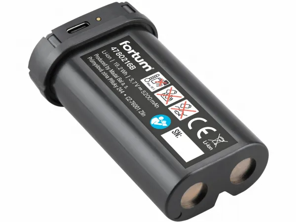 FORTUM 4780214 Laser líniový, krížový samonivelačný, zelený, 2D(1H360+1V360), Li-ion akumulátor