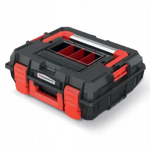 Prosperplast Sada kufrů na nářadí 2 ks CEBLOCCK PRO/ALLU LOG 45 x 38 x 54,5 cm černo-červená