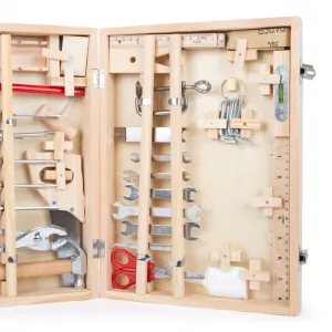 Hračka Small Foot Kufrík drevené náradie Deluxe