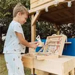 Hračka Small Foot Kufrík drevené náradie Deluxe