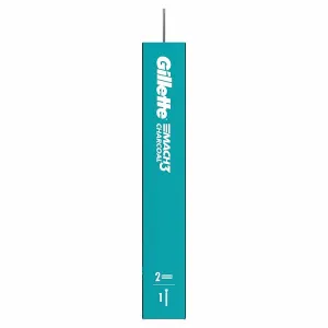 Gillette Mach3 Charcoal Holiaci strojček pre Mužov, 1 Holiaci Strojček, 2 Náhradné Holiace Hlavice