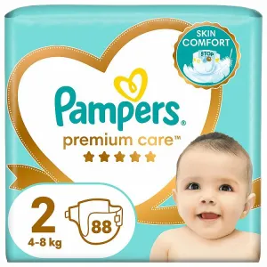 Pampers Premium Care, Veľkosť 2, Plienky 88 ks, 4kg-8kg