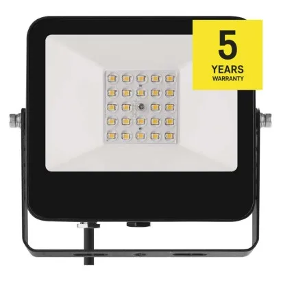 EMOS LED reflektor AVENO čierny, 20W neutrálna biela