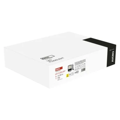 EMOS LED reflektor AVENO čierny, 150W neutrálna biela