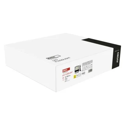 EMOS LED reflektor AVENO čierny, 200W neutrálna biela
