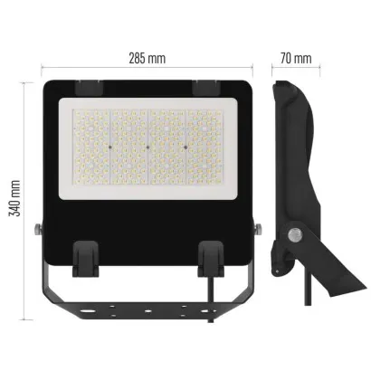 EMOS LED reflektor AVENO čierny, 100W neutrálna biela