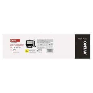 EMOS LED reflektor AVENO čierny, 100W neutrálna biela