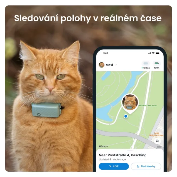 Tractive GPS CAT Mini, Mentolová TRCAT5MT