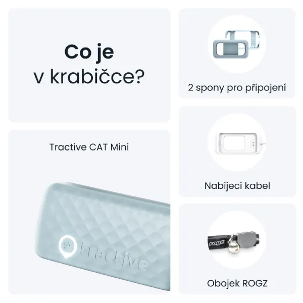 Tractive GPS CAT Mini, Mentolová TRCAT5MT