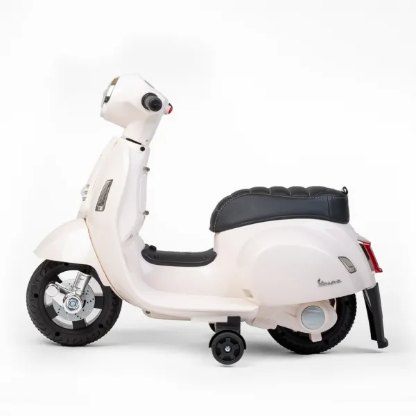 Baby Mix Detská elektrická motorka Vespa, biela