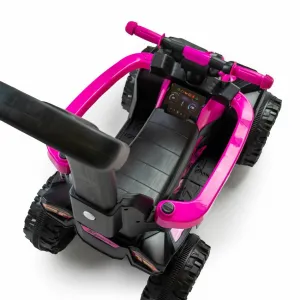 Baby Mix Detské odrážadlo Mega s vodiacou tyčou, modrá