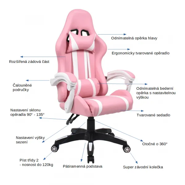 Herné kreslo PINKY Tempo Kondela