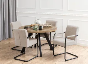 Actona Dizajnová jedálenská stolička ADELE sivá