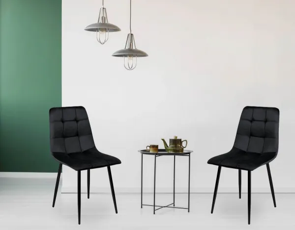 TZB Čalúnená designová stolička ForChair čierna