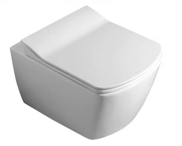 SAPHO - GLANC závesná WC misa, Rimless, 37x51,5cm, biela GC321