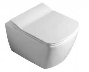 SAPHO - GLANC závesná WC misa, Rimless, 37x51,5cm, biela GC321