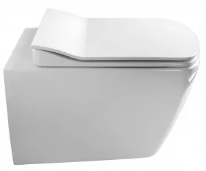SAPHO - GLANC závesná WC misa, Rimless, 37x51,5cm, biela GC321