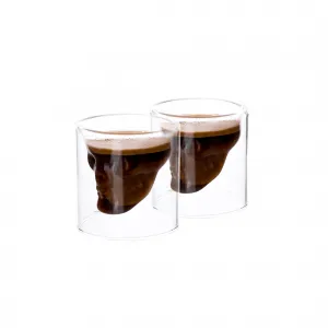 Termo poháre, set 2 ks, lebka, 75 ml, HOTCOLDER TYP 32