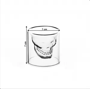 Termo poháre, set 2 ks, lebka, 75 ml, HOTCOLDER TYP 32